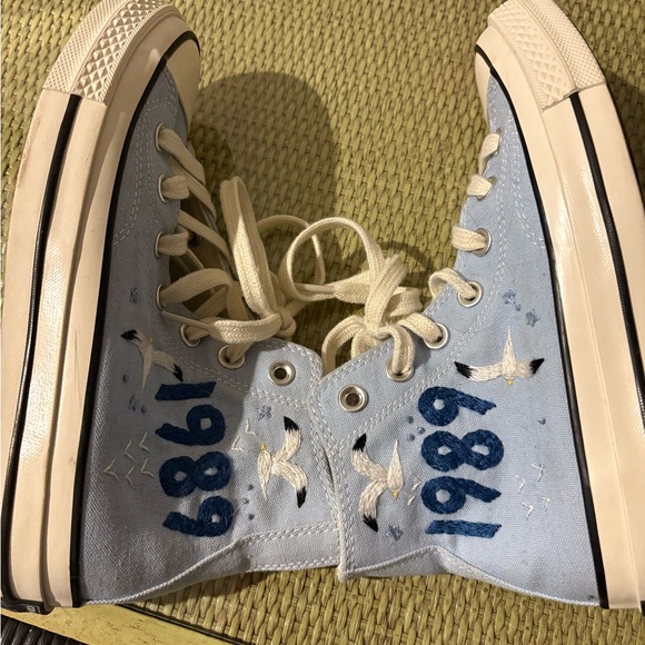 Converse Blue and White Canvas Sneakers Timeless Design-Taylor Swift - Picture 1 of 9